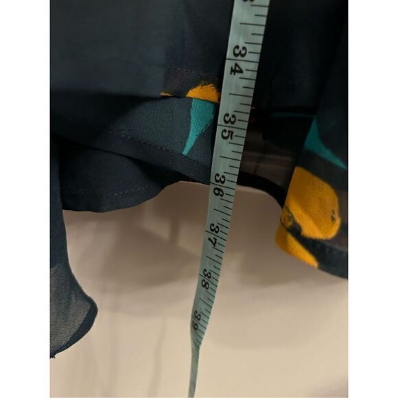 NWT ASTR the Label dark green floral dress asymmetrical size M - Picture 11 of 12